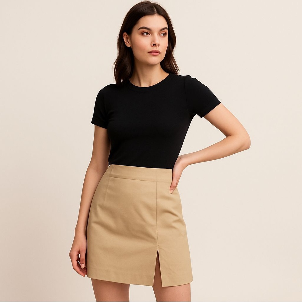 Grace Dane Lewis Beige pencil Skirt - Size 12 - Elegant & Versatile